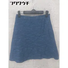 ◇ UNITED ARROWS ユナイテッドアローズ ミニ 台形 スカート サイズ36 ダークブルー系 レディース 【中古】 【1002801640538】