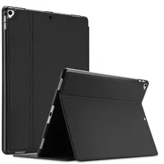 新品ブラック ProCase iPad Pro 12.9＂ ケース 2世代・1世代（2017 2015) 耐衝撃 縦と横にスタンド 保護カバー (ブラック)