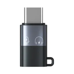 変換アダプタ 1個 OTGコンバーター Type-CオスからLightningメス 充電機能 USB QISI (Type-CオスLightningメス)