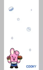 【中古】クリアファイル COOKY(ジョングク) オリジナルマルチクリアファイル 「BT21カフェ(2018)」 事前予約特典