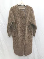 ■ ⊇ B:MING by BEAMS ビーミング by ビームス 長袖 ボア コート 表記なし ブラウン レディース P  【1409090041181】