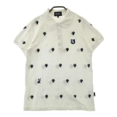 サイズ：1 PEARLY GATES パーリーゲイツ ×Disney 半袖ポロシャツ オズワルド 総柄 ホワイト系 [240101465067] ゴルフウェア レディース ストスト