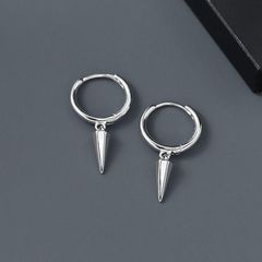 ピアス　レディース　メンズ　お揃い　シルバー　シンプル　シルバーピアス　ニードル　パンク　ロック　プレゼント