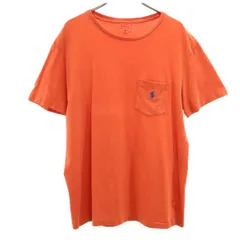 POLO RALPH LAUREN ポロラルフローレン 半袖 Tシャツ M テラコッタ ポケT メンズ 古着