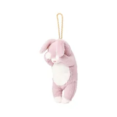 ☆ ウサギ ☆ くびねっこ パスケース パスケース リール付き ぬいぐるみ 定期入れ パスポーチ カード ホルダー カードケース カードホルダー リール ストラップ ICカード キーホルダー 伸びる やわらかい くびねっこ アニマル ポケット 通学 通勤