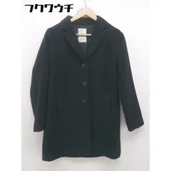 ■ E hyphen world gallery イーハイフンワールドギャラリー 長袖 チェスター コート サイズF ブラック レディース  【中古】 【1104160003891】のサムネイル