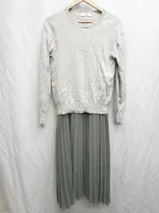 ◇ URBAN RESEARCH Sonny Label ワンピース ニット カットソー アンサンブル サイズF カーキ ベージュ レディース P  【1407260011583】