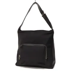 WI25509 美品 agnes b.VOYAGE アニエスベー ボヤージュ トートバッグ ショルダーバッグ ワンショルダーバッグ  スクエア ナイロン×レザー 黒 日本製