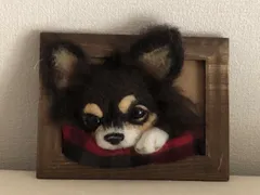 羊毛フェルト　愛犬さんオーダーメイド　(長毛種は別に出品中　プラス3000円必要です)。