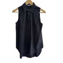 美品 theory luxe 24SS 洗えるリネンブラウス ボタンデザイン 黒 2025年最新】Theory luxe シャツ・ブラウスの人気アイテム