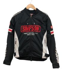 70.SIMPSON メッシュジャケット バイクジャケット 黒  【併売品】