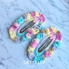 フリルぱっちんぴん 1つ ユニコーンカラー