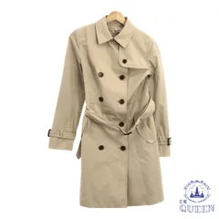 【訳アリ】 KUMIKYOKU クミキョク ジャケット コート トレンチコート ベルト カジュアル 長袖 レディース ベージュ 2 901-4206 送料無料 古着