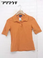 ◇ ◎ PEARLY GATES GOLF パーリーゲイツ ワンポイント 半袖 ポロシャツ サイズ1 オレンジ レディース  【1109230001760】