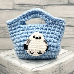 シマエナガ　イヤホンケース　ハンドメイド