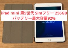【美品・バッテリー最大容量92%】iPad mini 第5世代 Simフリー 256GB