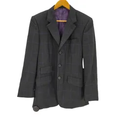 ポールスミス Paul Smith 日本製 裏地ドット ウールチェックテーラードジャケット メンズ import：M 