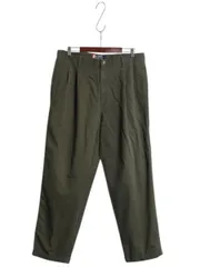 【お得なクーポン配布中!】 90s チャップス ラルフローレン コットン チノ パンツ メンズ 36 30 / オールド ポロ ストレート スラックス ツータック ボトムス グリーン
