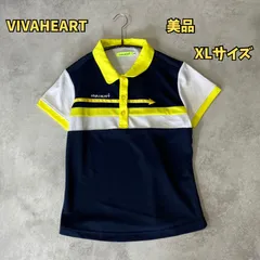 VIVA HEART（ビバハート）  半袖　ポロシャツ　ゴルフウェア　美品【B-3 レディース】
