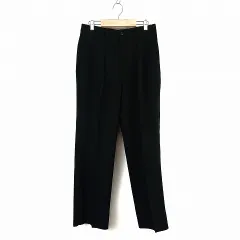 ティノラス MEN'S TENORAS タック パンツ スラックス M 黒 ブラックのサムネイル