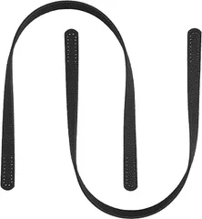 WADORN 2本 持ち手 バッグストラップ 取っ手 長さ65CM PUレザー ハンドル DIY 手工芸品バッグストラップ幅1.9cm( 黒)