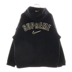 SUPREME (シュプリーム) 22SS ×NIKE Arc Corduroy Hooded Jacket ナイキ アーチロゴ コーデュロ イフーデットジャケット ブラック DM1772-010