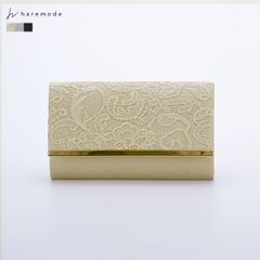 バッグ レディース クラッチバッグ パーティーバッグ オケージョン レース 結婚式 お呼ばれ フォーマル 刺繍 チェーン付き haremode 5050