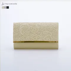 バッグ レディース クラッチバッグ パーティーバッグ オケージョン レース 結婚式 お呼ばれ フォーマル 刺繍 チェーン付き haremode 5050