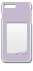 【新品未使用】iPhone7 Plus iPhone8 Plus アイフォン7/8プラス クリア ハードケース (ラベンダー) 四角窓 アレンジ くすみカラー カバー スマホケース cl-iphone7plus-368