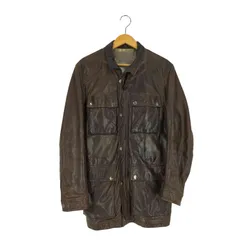 ユナイテッドアローズ UNITED ARROWS 裏地アニマル柄 シープレザー ハーフコート レザー ジャケット メンズ JPN：M のサムネイル