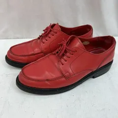 山根靴店　Ｕチップ　 レザー　２７cm　 レッド　EVISU 山根靴店 Uチップ レザー 27cm レッド EVISU