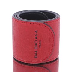 バレンシアガ BALENCIAGA サイクル ブレスレット レッド×ブラック レディース 女性 メンズ 男性 【中古】