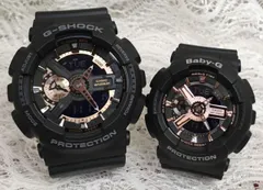 恋人たちのGショック ペアウオッチ ペアブレスレット  G-SHOCK BABY-G  カシオ 2本セット GA-110RG-1AJF BA-110RG-1AJF  ラッピング無料  楽天ショッピングチャンネル掲載商品 ペアアクセサリー　クリスマス プレゼント