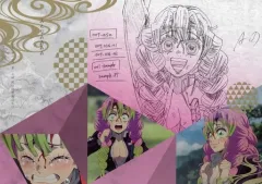 【中古】食器 甘露寺蜜璃(喜び) 紙製ランチョンマット 「鬼滅の刃 刀鍛冶の里編×ufotable DINING 第4期」 ご来店プレゼント