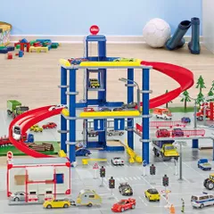 siku（ジク）SIKU WORLD パーキングタワー BorneLund（ボーネルンド ）ミニカー ごっこ遊び おうち時間 初節句 子供