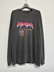 WIND AND SEA ウィンダンシー FANTASY ビンテージ 黒 ブラック グレー 長袖 Tシャツ ロンT トップス カットソー メンズ レディース Lサイズ 新品未使用 タグ付