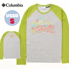 【USED】 Columbia コロンビア ラグラン 長袖 Tシャツ Cantilever L/S Tee PM5234 メンズ S カットソー 切り返し ラグランスリーブ 両面プリント トレッキング 登山 アウトドア キャンプ