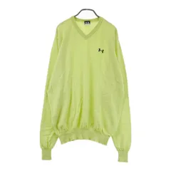 サイズ：LG UNDER ARMOUR アンダーアーマー  ウール Vネック ニットセーター  グリーン系 [240101455375] ゴルフウェア メンズ ストスト