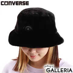 コンバース バケットハット バケハ レディース メンズ 秋冬 冬 CONVERSE ブランド 帽子 フェイクファー ファー FUR BUCKET HAT 234-012202 BLACK