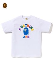 新品 特価値 ABC CAMO COLLEG TEE Tシャツ ホワイト bape T 半袖 男女兼用