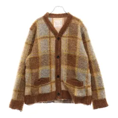 Sacai (サカイ) Plaid Knit Cardigan プレイドニットカーディガン 24-03448M ベージュのサムネイル