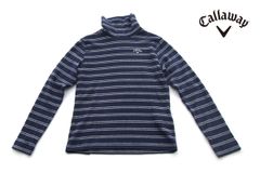 Callaway Used Striped Mock-Up Shirt Women's Golf Wear Size L