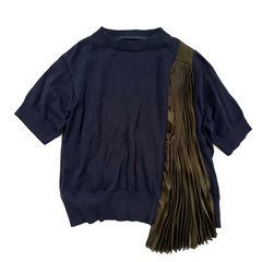 ⭐︎sacai ⭐︎チェック柄プリーツドッキングニット size1 - メルカリ
