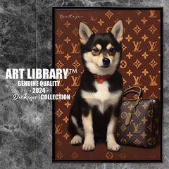 CHANEL Dog Art 額付き ドッグ アートポスター インスタグラマー犬