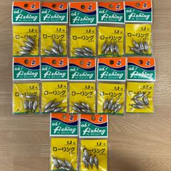 oh!Fishing　ローリングオモリ　1.5号　10袋セット　釣具　釣り用品　まとめ売り　釣り引退セット　※385