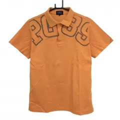★値下げ★パーリーゲイツ 半袖ポロシャツ オレンジ 肩プリント メンズ 4(M) ゴルフウェア PEARLY GATES