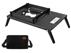 DesertFox バーナーミニテーブル 折りたたみ式 遮熱テーブル 風防板付きBURNER MINI TABLE IGTテーブル用 SOTO ST-310 ST-340適用 コンパクト 軽量 グリルテーブル天板 キャンプキッチン調理器具 調理ツール アウトド