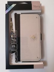 スマホケース　iPhone12mini 手帳型ケース（モノトーン）