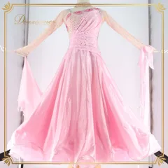 新品未使用品　社交ダンス衣装　【白樺ドレス】ピンク系　Sサイズ 新品未使用品 社交ダンス衣装 【白樺ドレス】ピンク系 Sサイズ