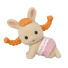 【中古】おもちゃ みるくウサギの赤ちゃん ヘザー 「シルバニアファミリー 赤ちゃんコレクション -赤ちゃんおしゃれヘアシリーズ-」